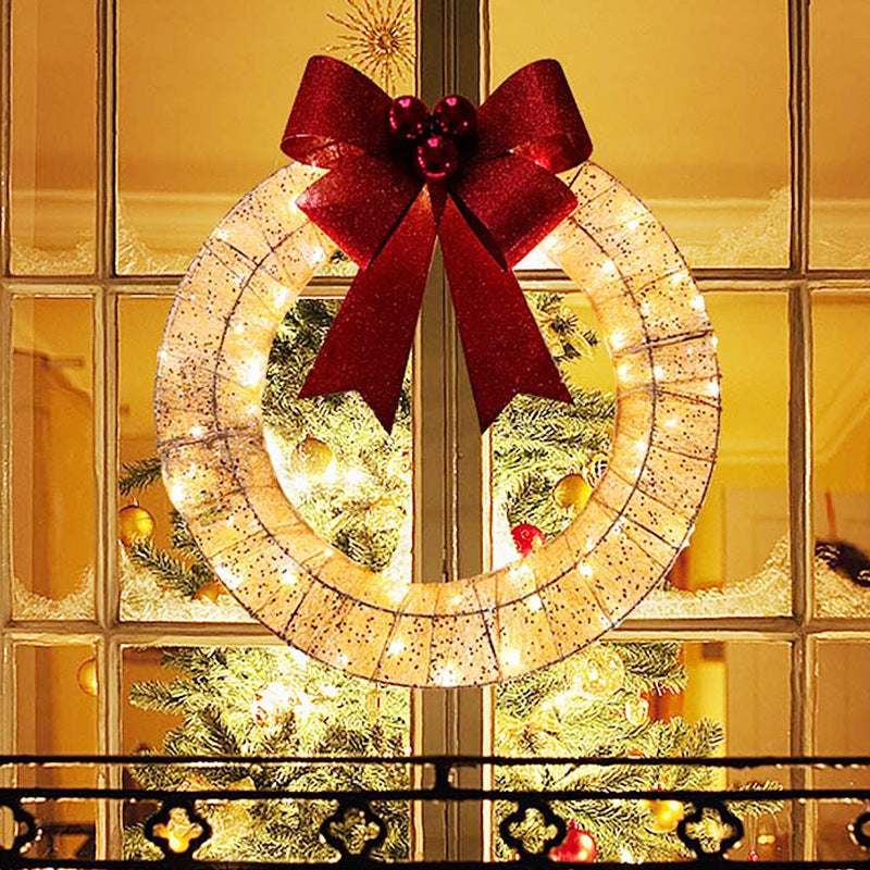 Christmas Garland 50CM Luminous LED Warm Light